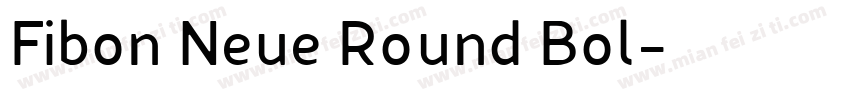 Fibon Neue Round Bol字体转换